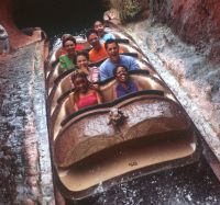 Guest take a ride on SPlash Mountain at Magic Kingdom.